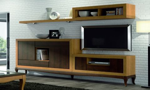 Muebles de madera para el salón-comedor